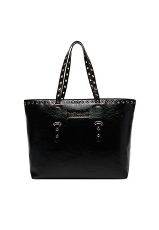 Just Cavalli Torebka 80RA4BU1 ZSE67 Czarny. Kolor: czarny. Materiał: skórzane