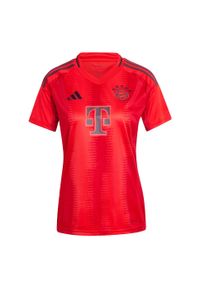 Adidas - Koszulka FC Bayern 24/25 Home. Kolor: czerwony. Materiał: materiał