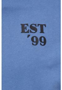 !SOLID - Solid bluza bawełniana męska z nadrukiem. Kolor: niebieski. Materiał: bawełna. Wzór: nadruk #3