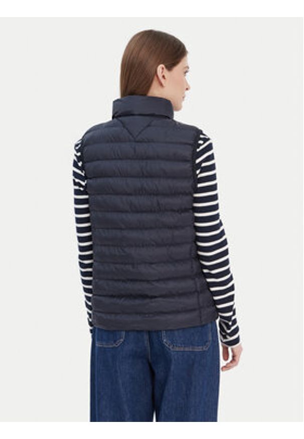 TOMMY HILFIGER - Tommy Hilfiger Bezrękawnik Global Stripe WW0WW42051 Granatowy Regular Fit. Kolor: niebieski. Materiał: syntetyk. Długość rękawa: bez rękawów
