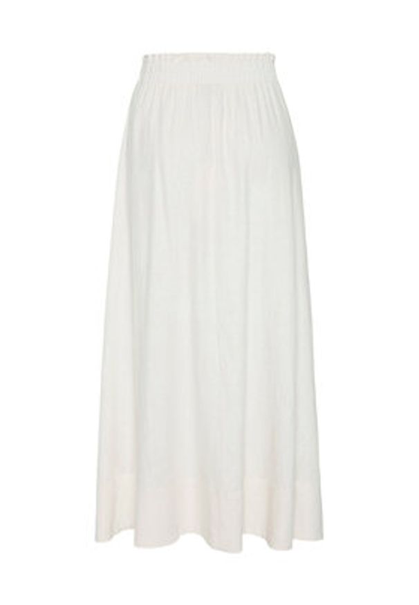 YAS Spódnica maxi Flaxy 26036370 Biały Regular Fit. Kolor: biały. Materiał: wiskoza
