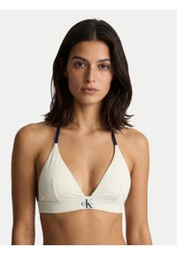 Calvin Klein Swimwear Góra od bikini LV00Q61225 Écru. Materiał: syntetyk #1