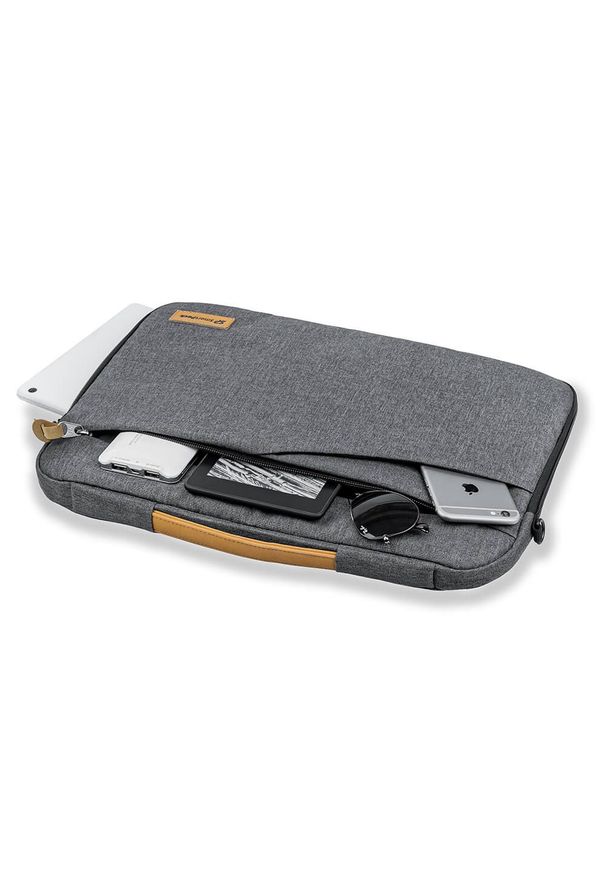Smart Pack - Torba na Laptopa, Szara Mieszcząca A4, Miejska, Listonoszka z Odpinanym Paskiem -SMART PACK. Kolor: szary. Materiał: poliester