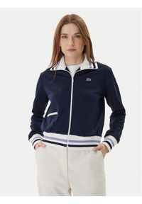 Lacoste Bluza SF5252 Granatowy Regular Fit. Kolor: niebieski. Materiał: bawełna