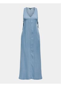 only - ONLY Sukienka letnia Brighton 15318546 Niebieski Loose Fit. Kolor: niebieski. Materiał: wiskoza. Sezon: lato