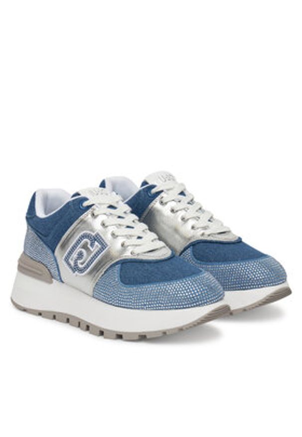 Liu Jo Sneakersy Amazing 33 BA5051 PX663 Niebieski. Kolor: niebieski. Materiał: materiał