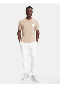 Hugo - HUGO T-Shirt Dapusi 50544458 Beżowy Regular Fit. Kolor: beżowy. Materiał: bawełna #4
