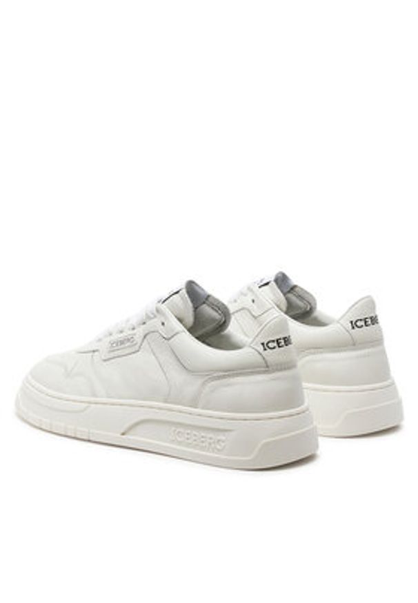 Iceberg Sneakersy IU1687 Biały. Kolor: biały. Materiał: skóra