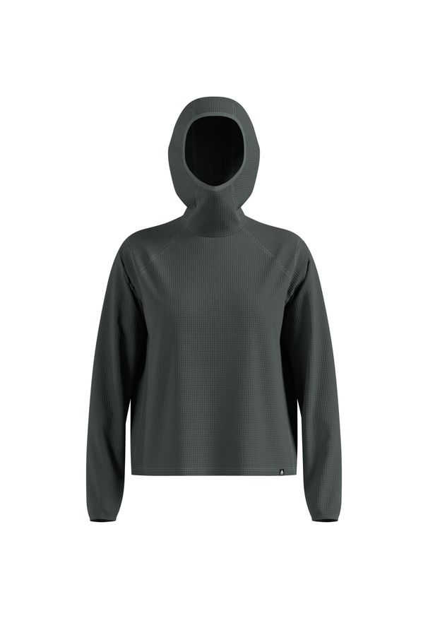 Bluza z kapturem Odlo Mid layer hoody CUBIC. Typ kołnierza: kaptur. Kolor: szary