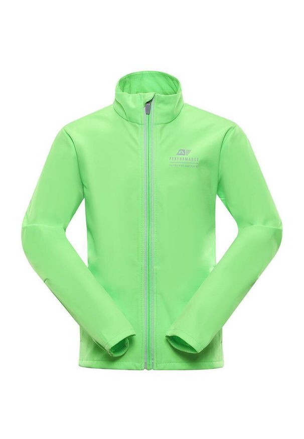 ALPINE PRO - Kurtka Softshell Alpine Pro Multo Dzieci 140-146. Kolor: fioletowy. Materiał: elastan, poliester. Styl: sportowy