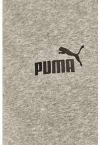 Puma - Spodnie. Kolor: szary. Materiał: bawełna, poliester, dzianina. Wzór: gładki #2