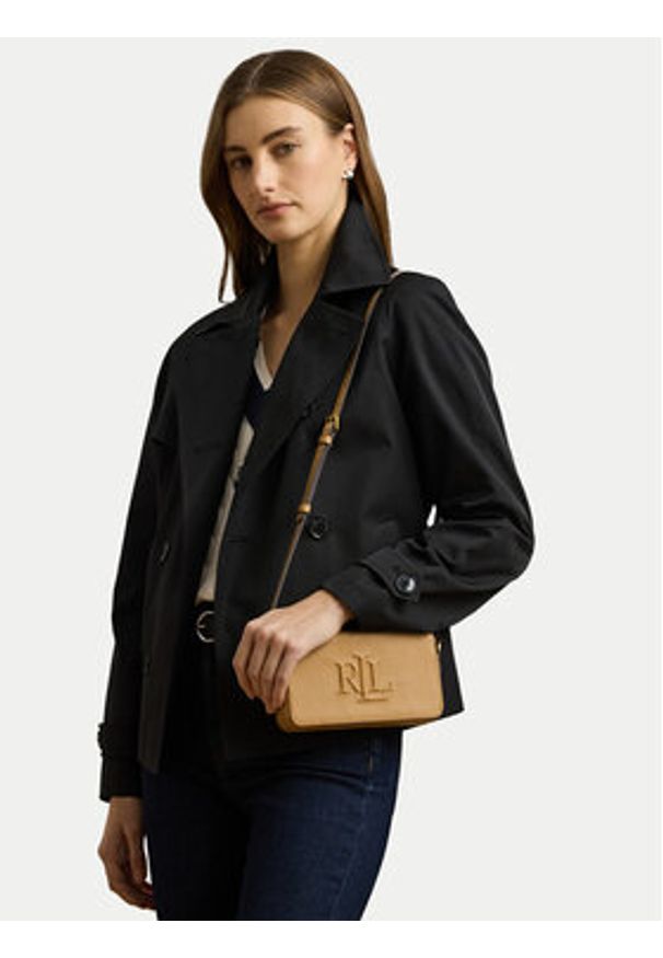 Lauren Ralph Lauren - LAUREN RALPH LAUREN Torebka 432951475007 Brązowy. Kolor: brązowy. Materiał: skórzane