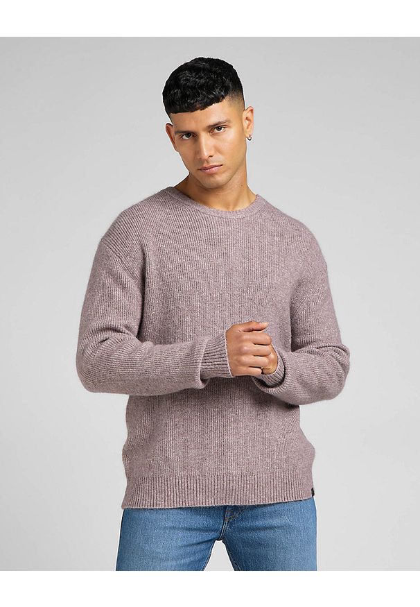 Lee - LEE MĘSKI SWETER LEE SEASONAL CREW PURPLE STORM L83ZDD70 112322657