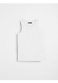 Sinsay - Tank top - biały. Kolor: biały