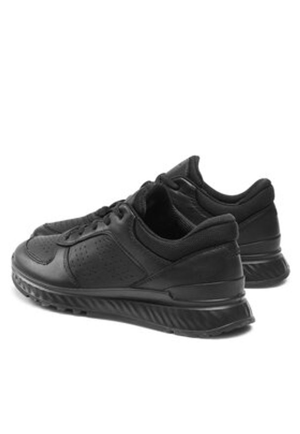 ecco - ECCO Sneakersy Exostride W Low 83531301001 Czarny. Kolor: czarny. Materiał: skóra