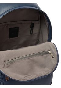 Calvin Klein Plecak podróżny Raised Round Backpack LV04D3155G Granatowy. Kolor: niebieski. Materiał: skóra #3