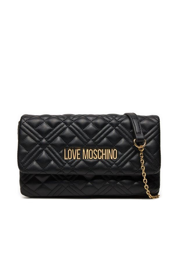 Love Moschino - LOVE MOSCHINO Torebka JC4097PP1LLA0000 Czarny. Kolor: czarny. Materiał: skórzane