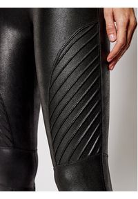 Spanx - SPANX Legginsy Faux Leather Moto 20136R Czarny Slim Fit. Kolor: czarny. Materiał: syntetyk