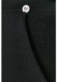 Nissa Spodnie damskie kolor czarny gładkie. Kolor: czarny. Materiał: dzianina. Wzór: gładki