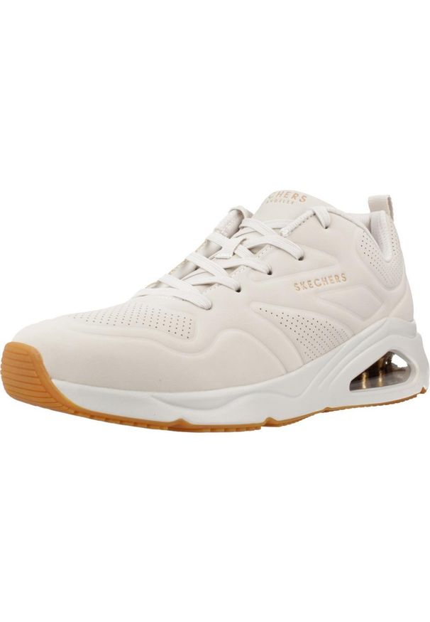 skechers - Buty SKECHERS TRES-AIR UNO - AH - Biały. Kolor: biały. Materiał: materiał, syntetyk
