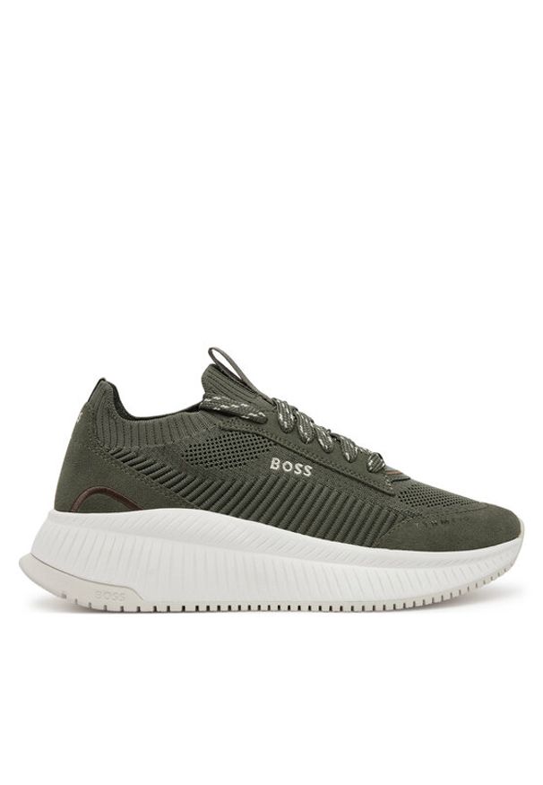 BOSS Sneakersy Ttnm Evo 50536413 Zielony. Kolor: zielony. Materiał: materiał