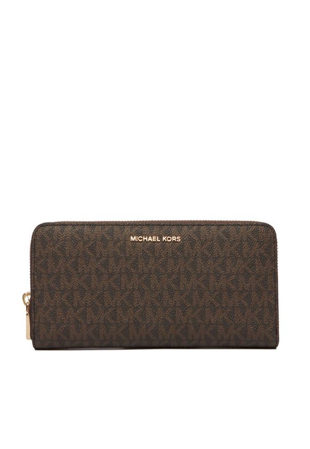 MICHAEL Michael Kors Portfel Jet Set 32F5GJ6T7B Brązowy. Kolor: brązowy. Materiał: skóra