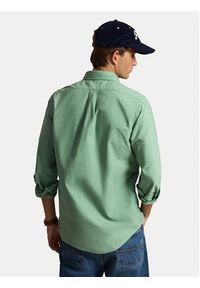 Polo Ralph Lauren Koszula 710805564514 Zielony Regular Fit. Typ kołnierza: polo. Kolor: zielony. Materiał: bawełna #5