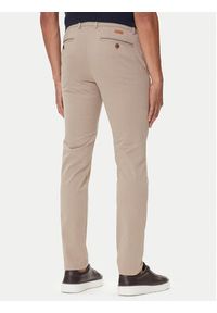 Bugatti Spodnie materiałowe 4220 16224 Beżowy Slim Fit. Kolor: beżowy. Materiał: bawełna #3