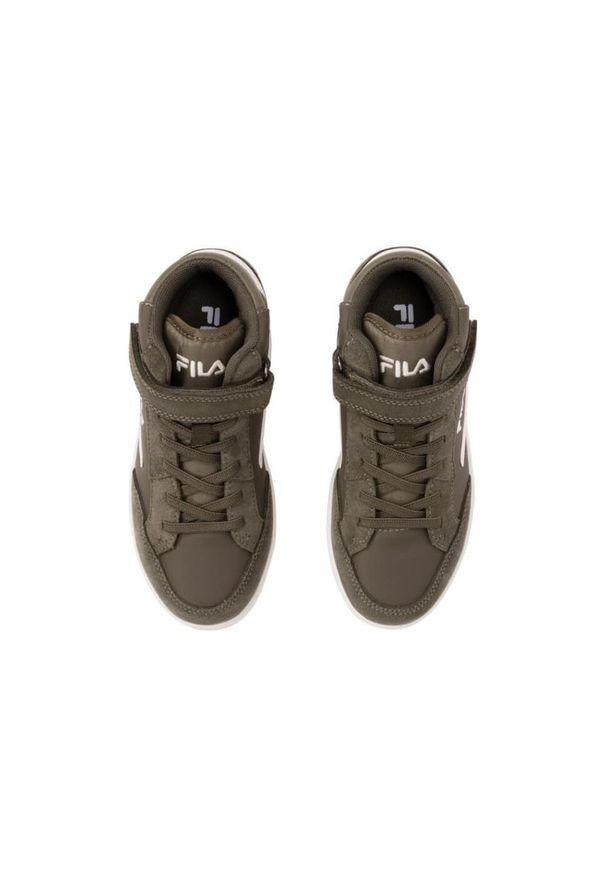 Buty do chodzenia dla dzieci Fila Crew Velcro Mid wysokie. Kolor: zielony. Sport: turystyka piesza