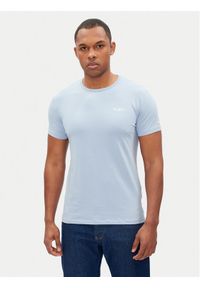 Pepe Jeans T-Shirt Original Basic PM508212 Błękitny Slim Fit. Kolor: niebieski. Materiał: bawełna