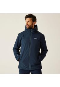 Regatta - Kurtka męska zimowa ocieplana Thornridge. Kolor: niebieski. Materiał: tkanina, puch. Sezon: zima. Sport: turystyka piesza #1