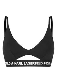 Karl Lagerfeld - KARL LAGERFELD Biustonosz braletka A1W47006 Czarny. Kolor: czarny. Materiał: lyocell #1