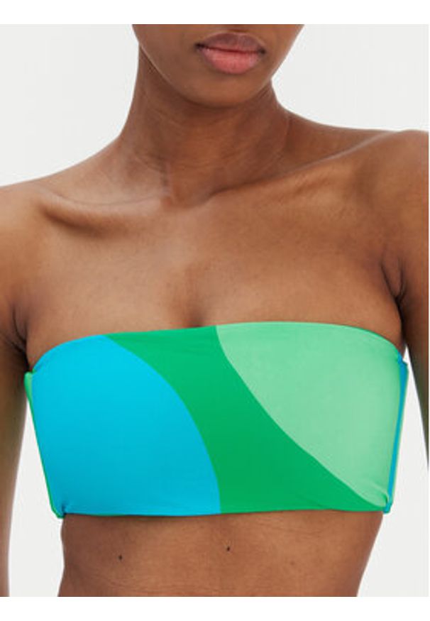 Seafolly Góra od bikini Sorrento 31534-277 Zielony. Kolor: zielony. Materiał: syntetyk