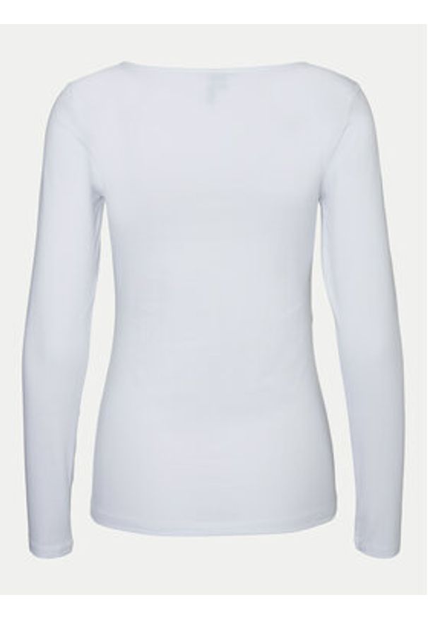 Vero Moda Bluzka Maxi My 10228809 Biały Slim Fit. Kolor: biały. Materiał: bawełna