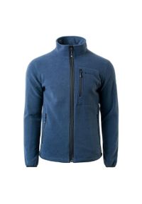 Hi-tec - Polar męski bluza Hi-Tec Porto. Kolor: niebieski. Materiał: polar