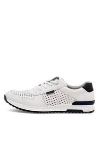 Rieker Sneakersy 16106-80 Biały. Kolor: biały. Materiał: skóra