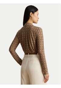 Lauren Ralph Lauren - LAUREN RALPH LAUREN Koszula 200980178001 Beżowy Slim Fit. Kolor: beżowy. Materiał: syntetyk #4