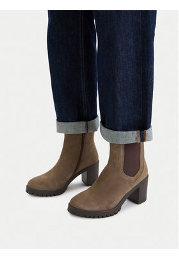 Lasocki Botki CEO-WI23-LUM-03 Beżowy. Kolor: beżowy. Materiał: skóra, zamsz