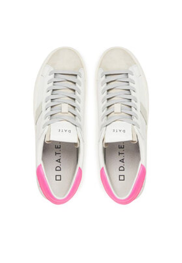 D.A.T.E. Sneakersy Hill Low W421-HL-VC Biały. Kolor: biały. Materiał: skóra