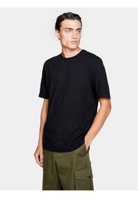 Sisley T-Shirt 3096S101J Czarny Regular Fit. Kolor: czarny. Materiał: bawełna #1