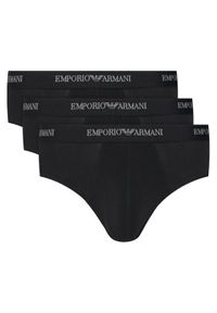 Emporio Armani Underwear Komplet 3 par slipów EM000258 AF14132 MC061 Czarny. Kolor: czarny. Materiał: bawełna