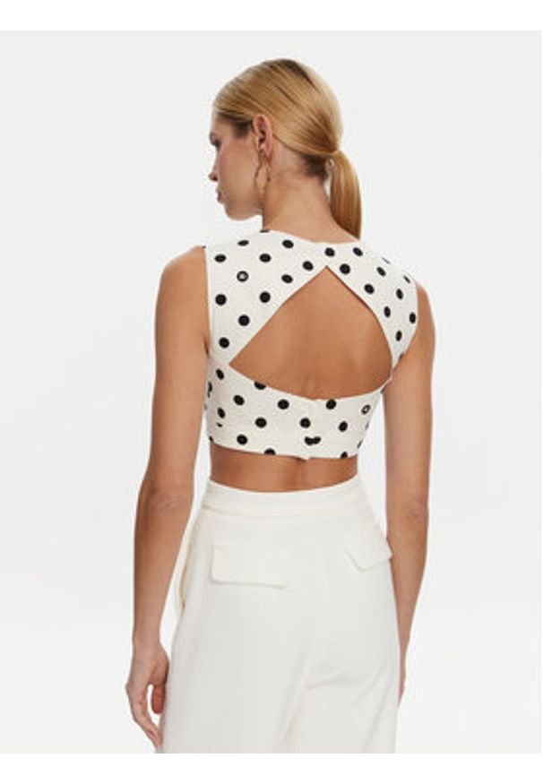 DOLCE & GABBANA - Dolce&Gabbana Top F7AA7T FSFNM Biały Regular Fit. Kolor: biały. Materiał: bawełna