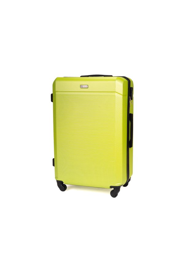 Solier - Walizka podróżna twarda średnia M 24' SOLIER STL945 żółta. Kolor: żółty. Materiał: kauczuk, guma, materiał. Styl: elegancki