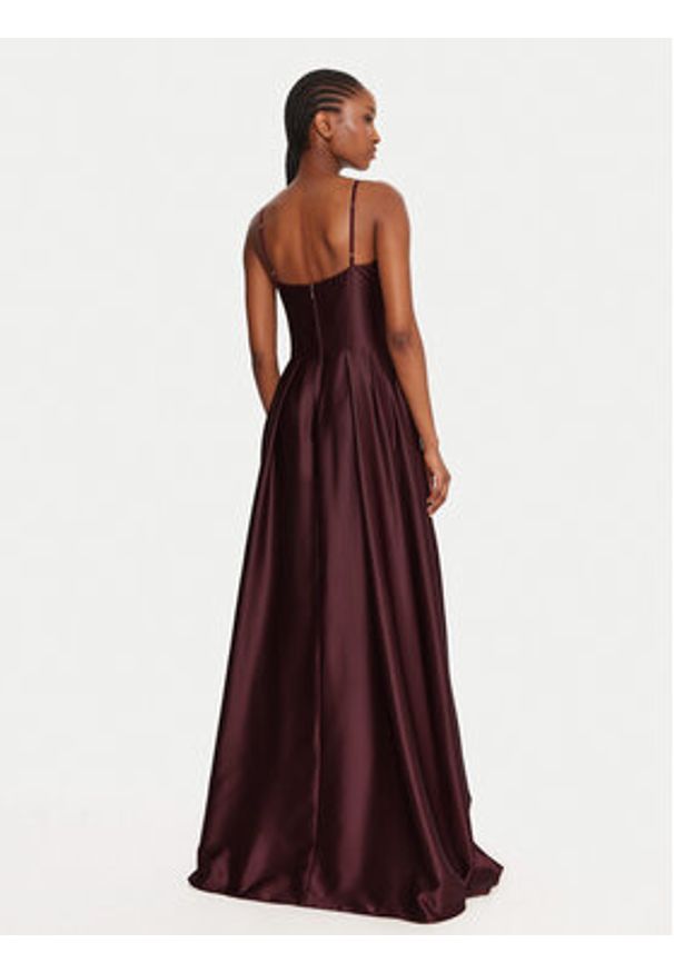 Rinascimento Sukienka wieczorowa CFC0020046002 Bordowy Slim Fit. Kolor: czerwony. Materiał: syntetyk. Styl: wizytowy