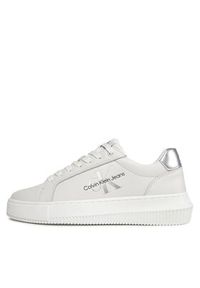 Calvin Klein Jeans Sneakersy YW0YW01224 Biały. Kolor: biały. Materiał: skóra #3