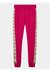 Guess Spodnie dresowe J2YQ27 KB3P2 Różowy Regular Fit. Kolor: różowy. Materiał: syntetyk #1
