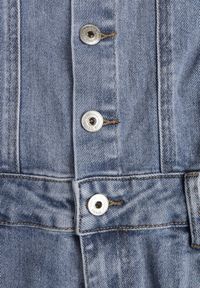 Renee - Niebieski Bawełniany Kombinezon Jeansowy z Prostymi Nogawkami na Ramiączkach Naslwen. Kolor: niebieski. Materiał: jeans, bawełna. Długość rękawa: na ramiączkach #3