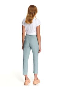DRYWASH - Spodnie długie damskie. Kolor: zielony. Materiał: materiał, elastan, bawełna. Długość: długie. Sezon: wiosna, lato #3