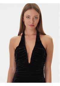 BARDOT - Bardot Sukienka wieczorowa Elvira Halter 60117DB Czarny Regular Fit. Typ kołnierza: dekolt halter. Kolor: czarny. Materiał: syntetyk. Styl: wizytowy #6