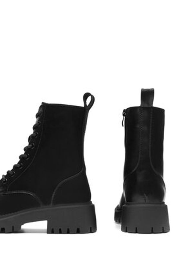 Jenny Fairy Botki REET HY13023-61 Czarny. Kolor: czarny. Materiał: materiał